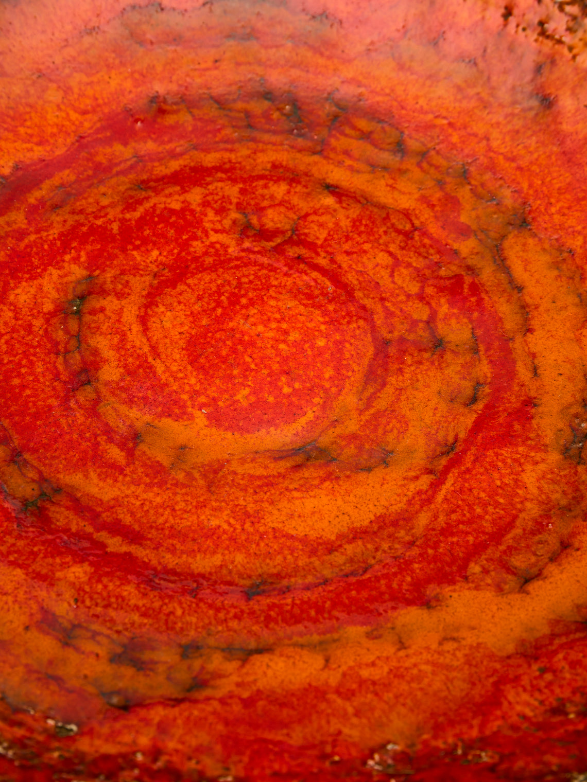 Antique and Vintage - 1950s Jan van Erp Lava Ceramic Serving Bowl -  - ABASK