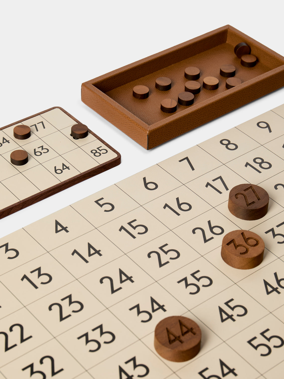 Giobagnara - Leather Bingo Set - Brown - ABASK