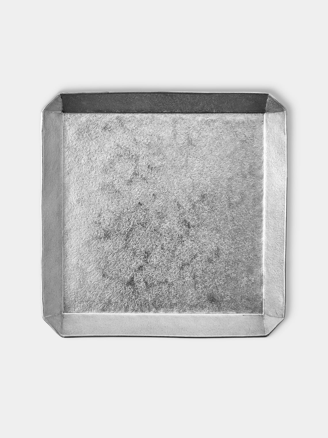 Seikado - Pewter Octagonal Folding Tray (6in/15cm) - Silver - ABASK