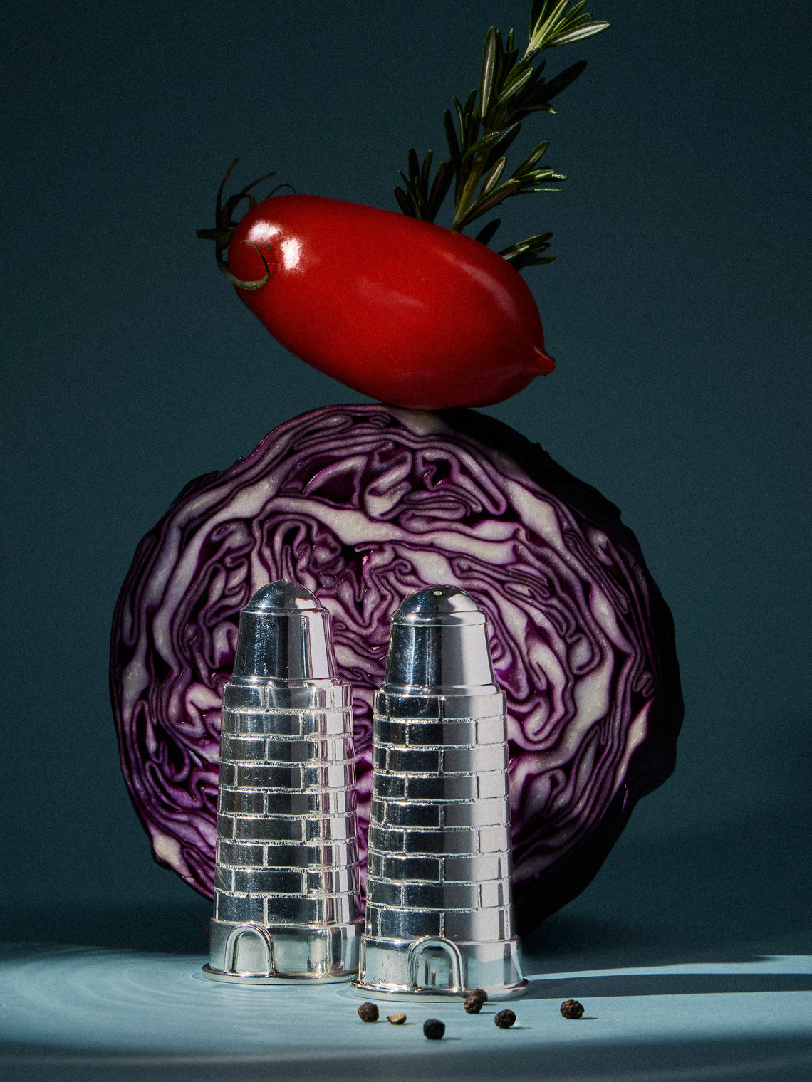 Au Bain Marie - Lighthouse Silver-Plated Salt and Pepper Shakers - Silver - ABASK