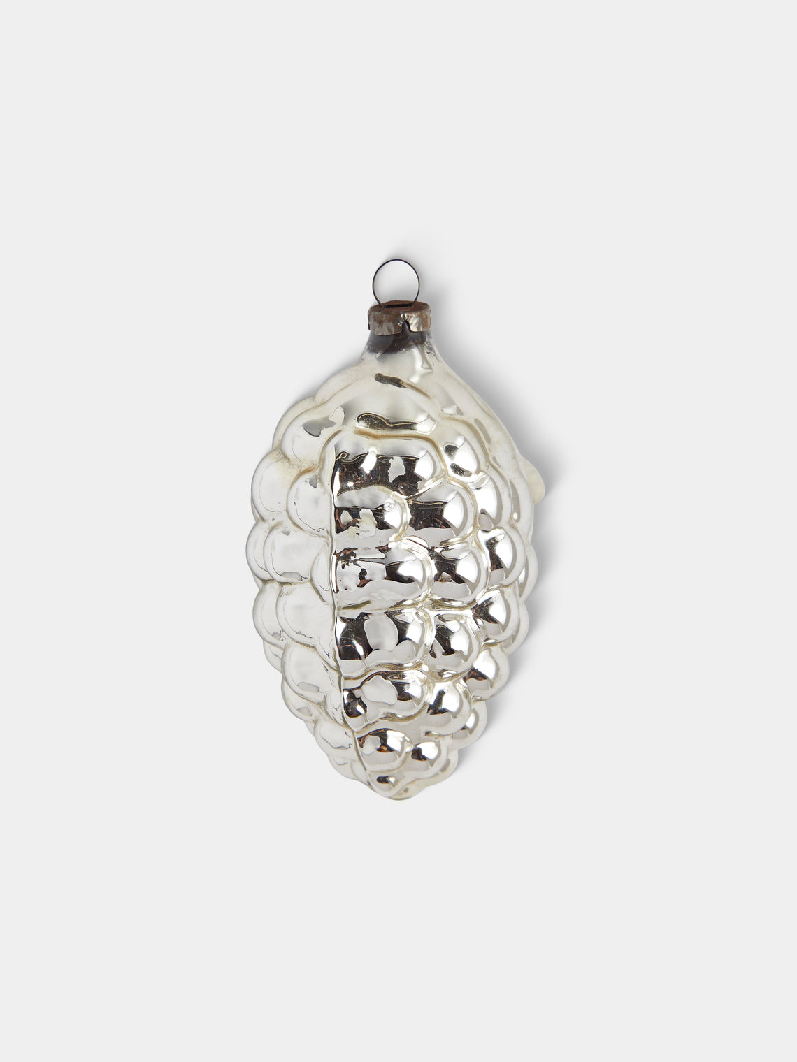 Antique and Vintage - Early-20th-Century Grape Glass Baubles (Set of 9) - Silver - ABASK
