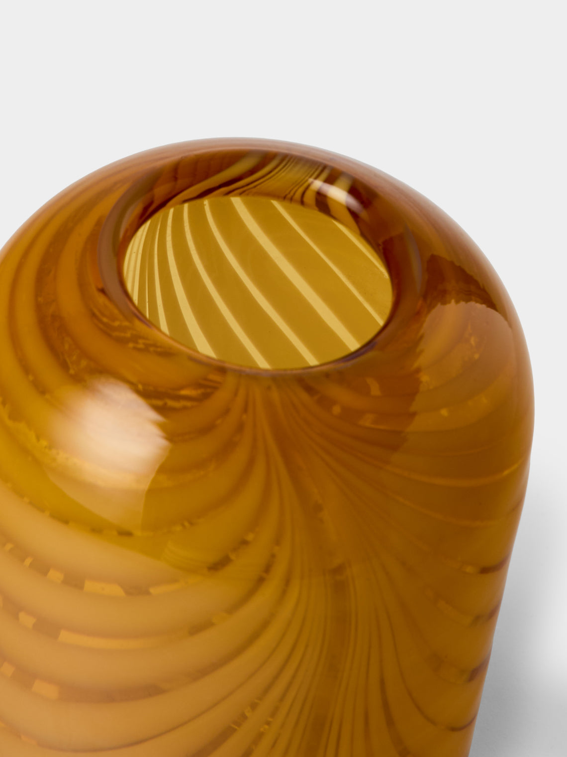 Antique and Vintage - Mid-Century Glass Vase - Orange - ABASK