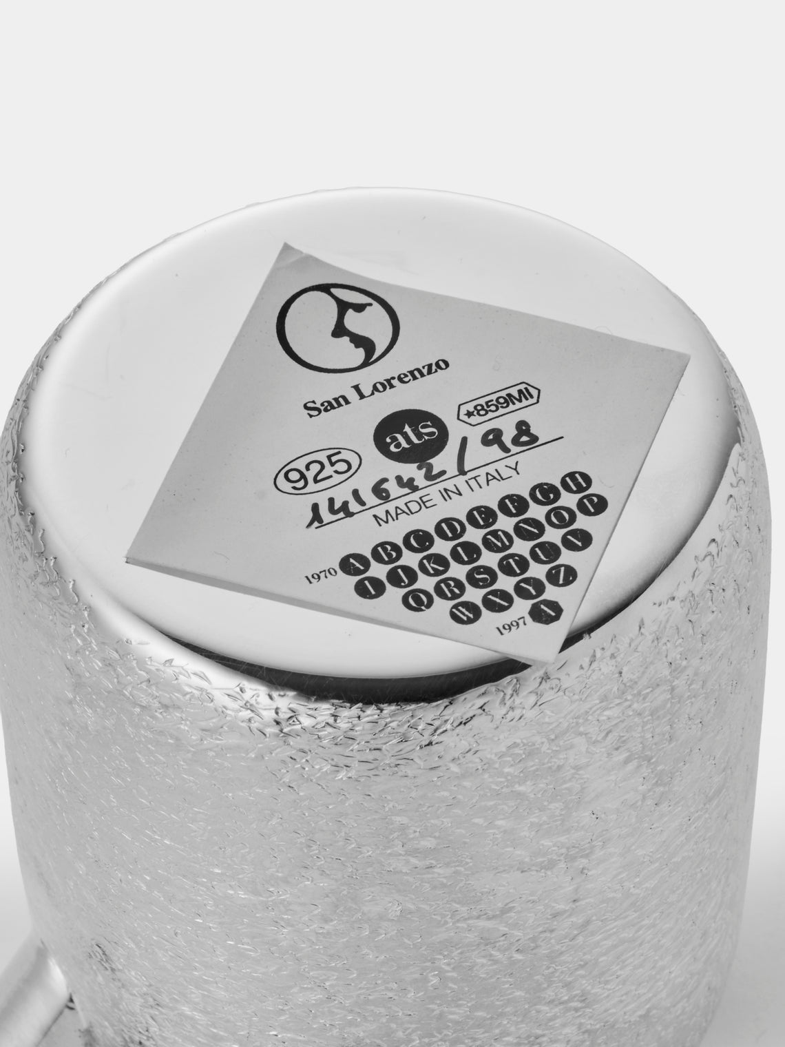 San Lorenzo - 1988 Afra and Tobia Scarpa Engraved Sterling Silver Tea Service (Set of 3) - Silver - ABASK