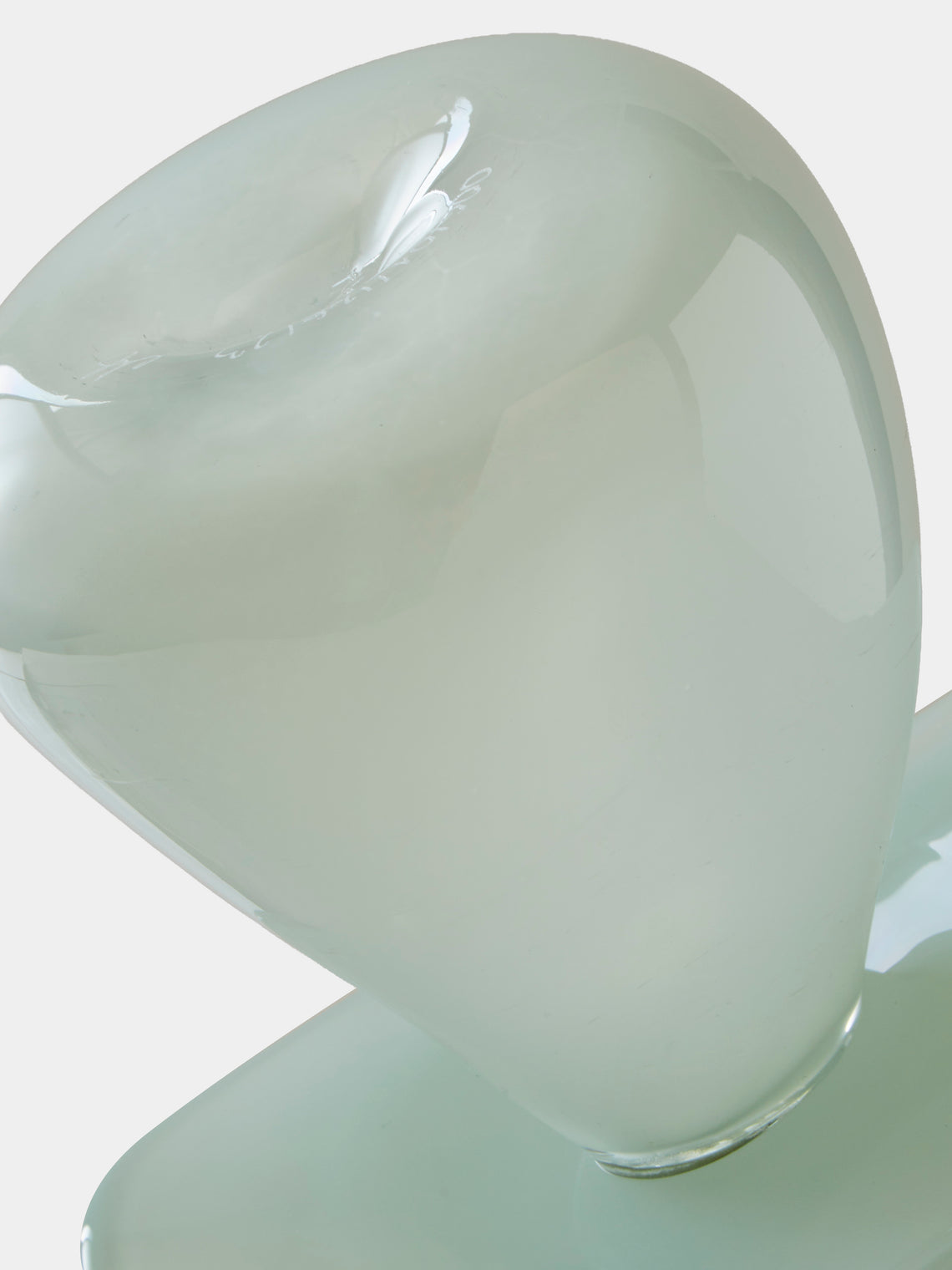 Oog Objects - 8 Hand-Blown Glass Vase (10.5in/26.5cm) - Green - ABASK
