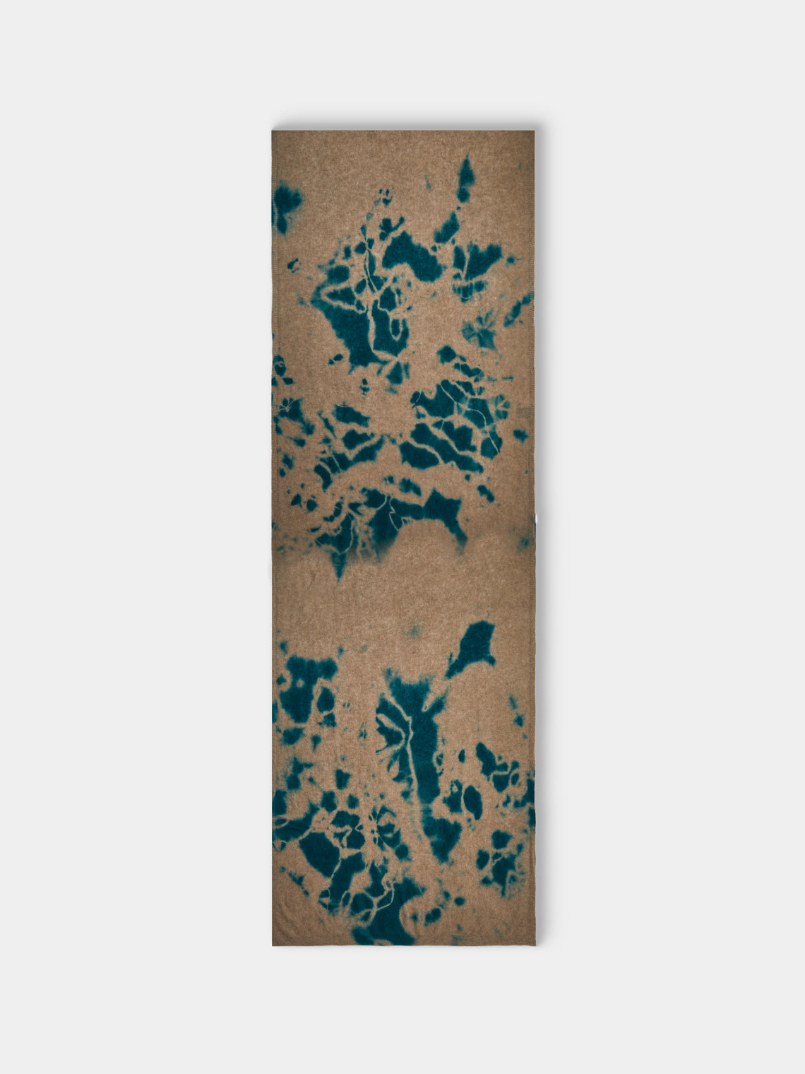 Suzusan - Shibori Cashmere Shawl - Teal - ABASK