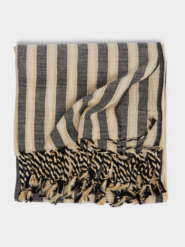 Mizar & Alcor - Striped Handwoven Linen and Cotton Towels (Set of 2) -  - ABASK - 