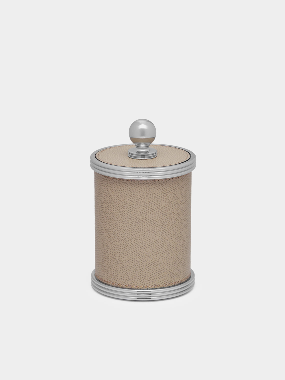 Giobagnara - Amalfi Leather Small Box - Taupe - ABASK - 