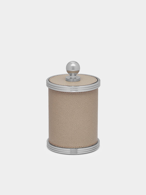 Giobagnara - Amalfi Leather Small Box - Taupe - ABASK - 