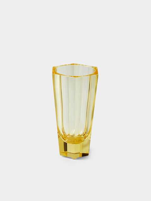 Moser - Purity Hand-Blown Crystal Bud Vase (4.5in/11.5cm) - Yellow - ABASK - 