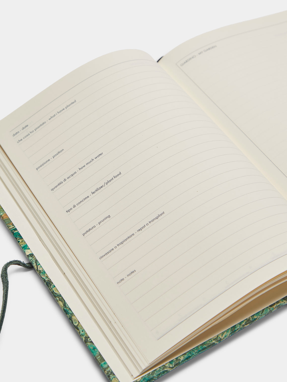 Giannini Firenze - Hand-Marbled Leather-Bound Wine, Gardening & Recipe Journals (Set of 3) - Multiple - ABASK