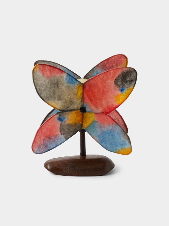 Yuxuan Huang - Firework Hand-Painted Kozo Paper and Wood Table Lamp - Multiple - ABASK - 