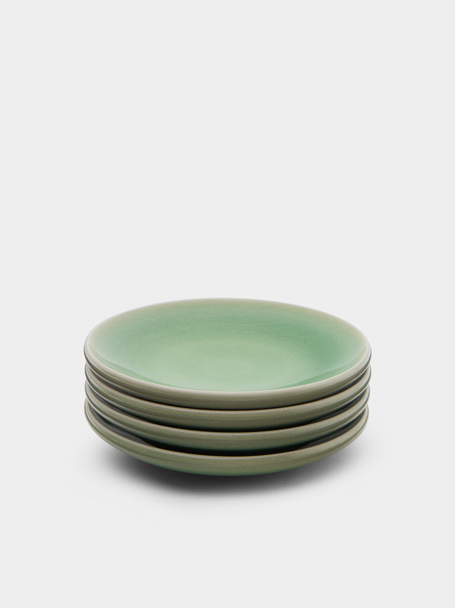 Jinho Choi - Small Celadon Plates (Set of 4) -  - ABASK