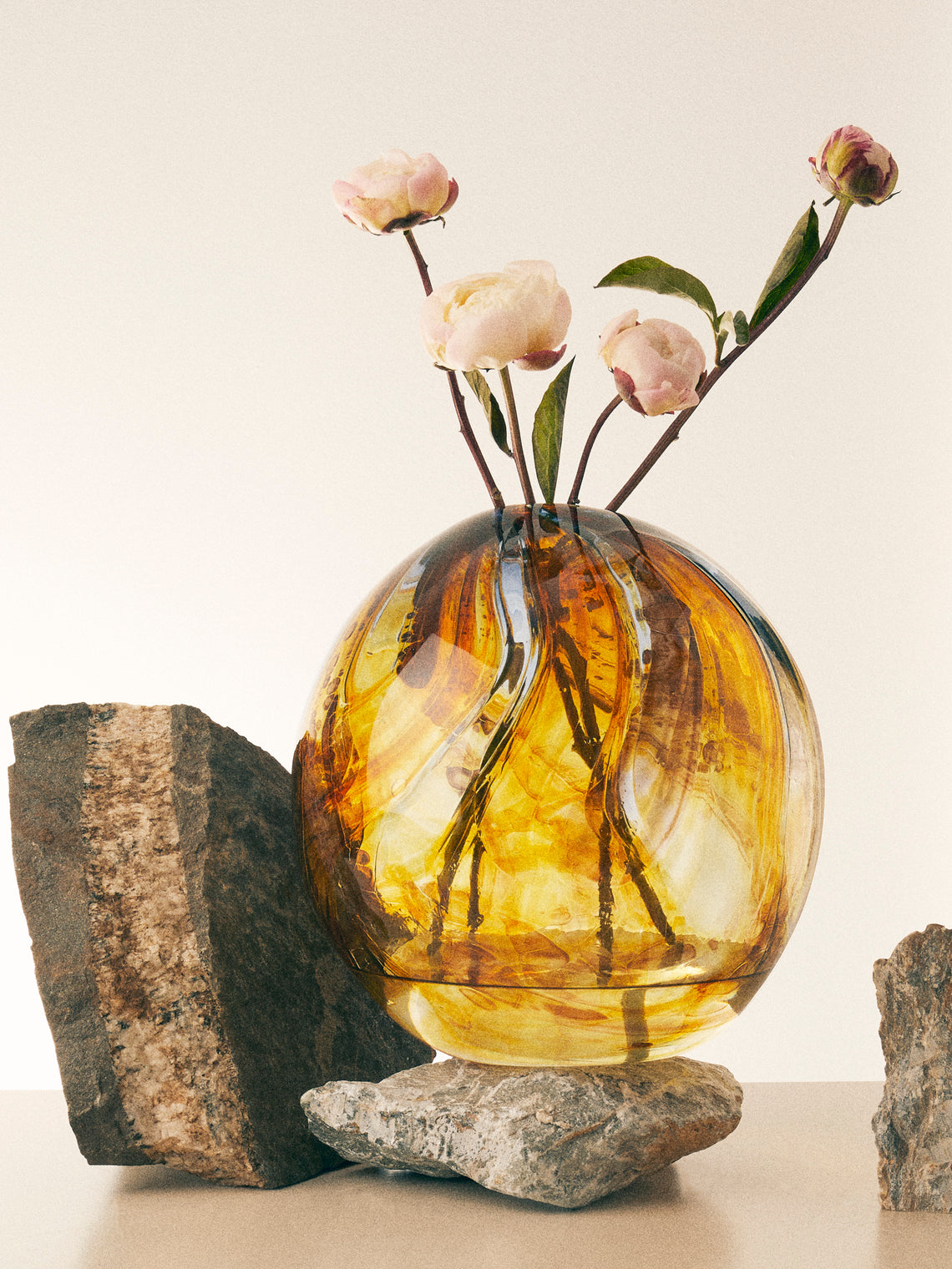 Moonarij - Moonjar Hand-Blown Glass Vase (12in/30cm) - Multiple - ABASK