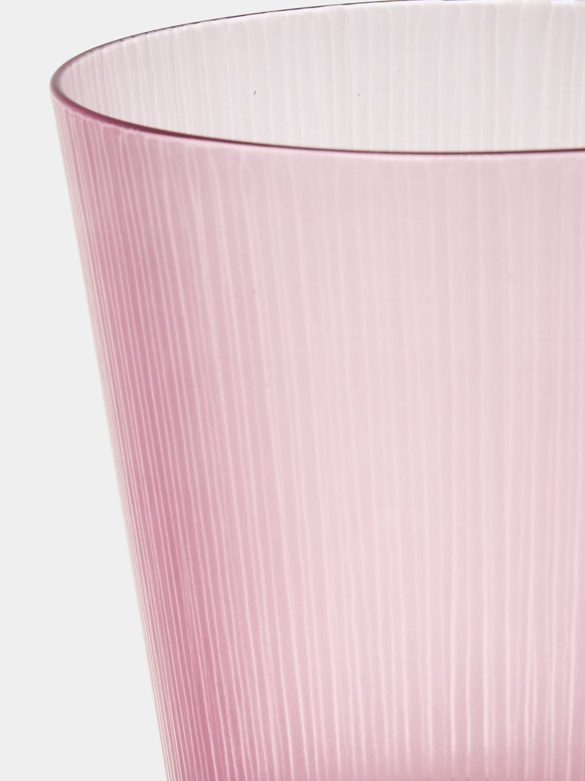 Takeyoshi Mitsui - Silence Hand-Blown Glass Tumblers (Set of 2) - Pink - ABASK