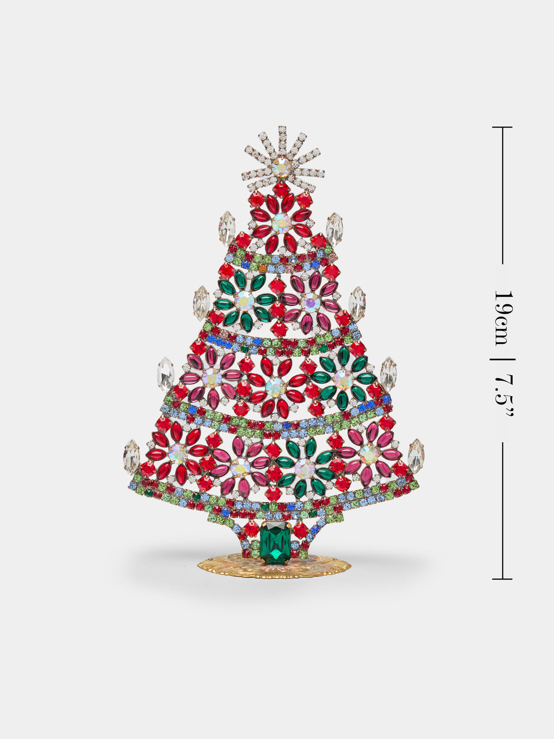 Antique and Vintage - 1930s Czech Jewelled Small Christmas Tree -  - ABASK