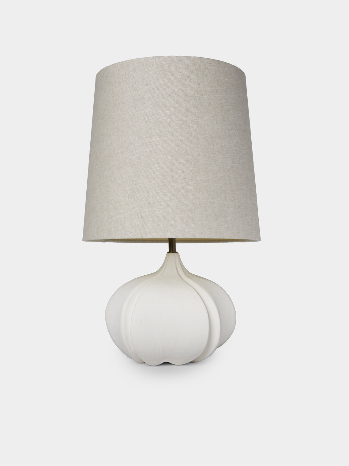 Legato Studio - Dido Hand-Cast Stoneware Table Lamp - Ivory - ABASK - 