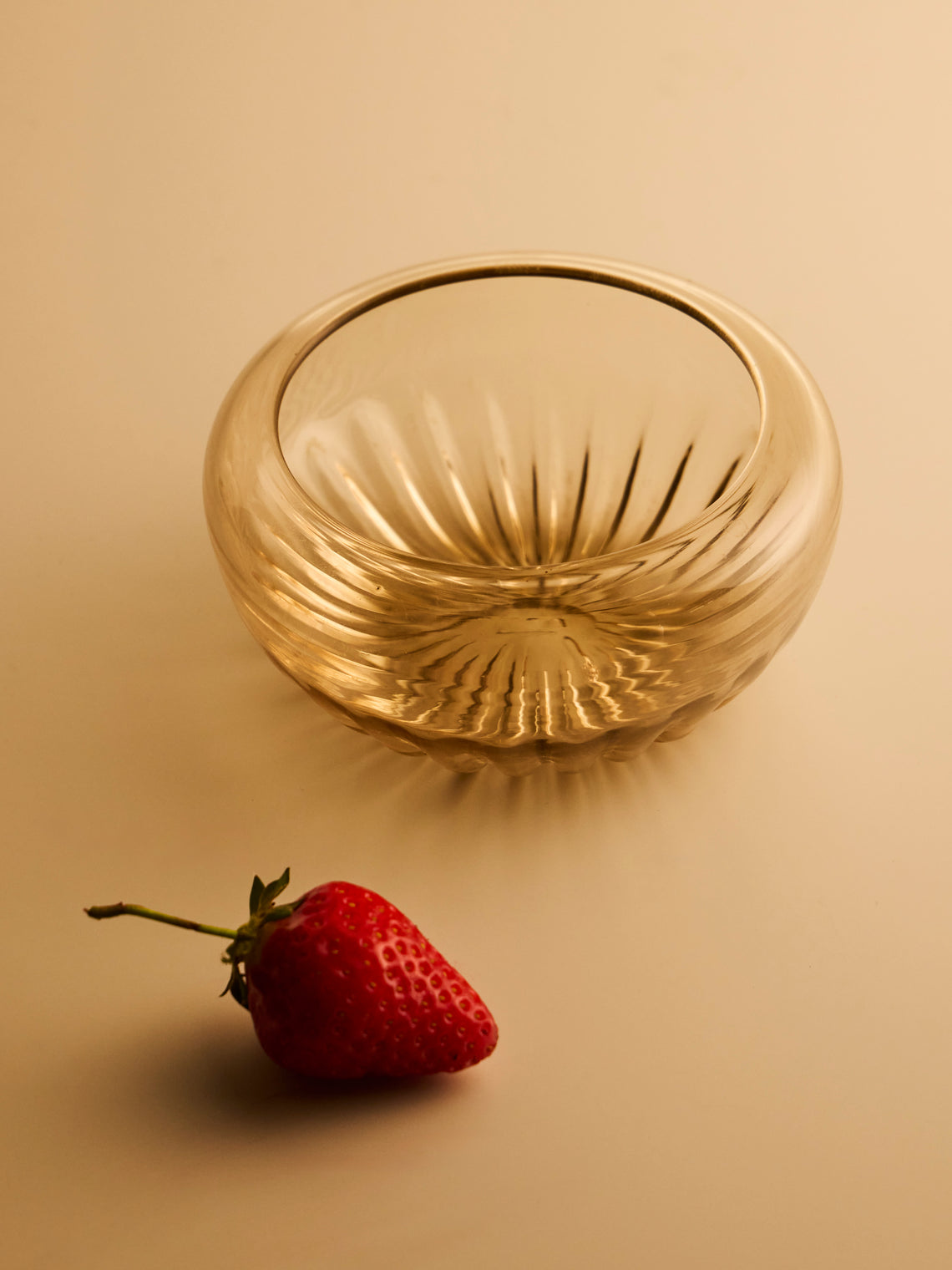 Antique and Vintage - 1920s Cappellini Glass Bowl - Brown - ABASK