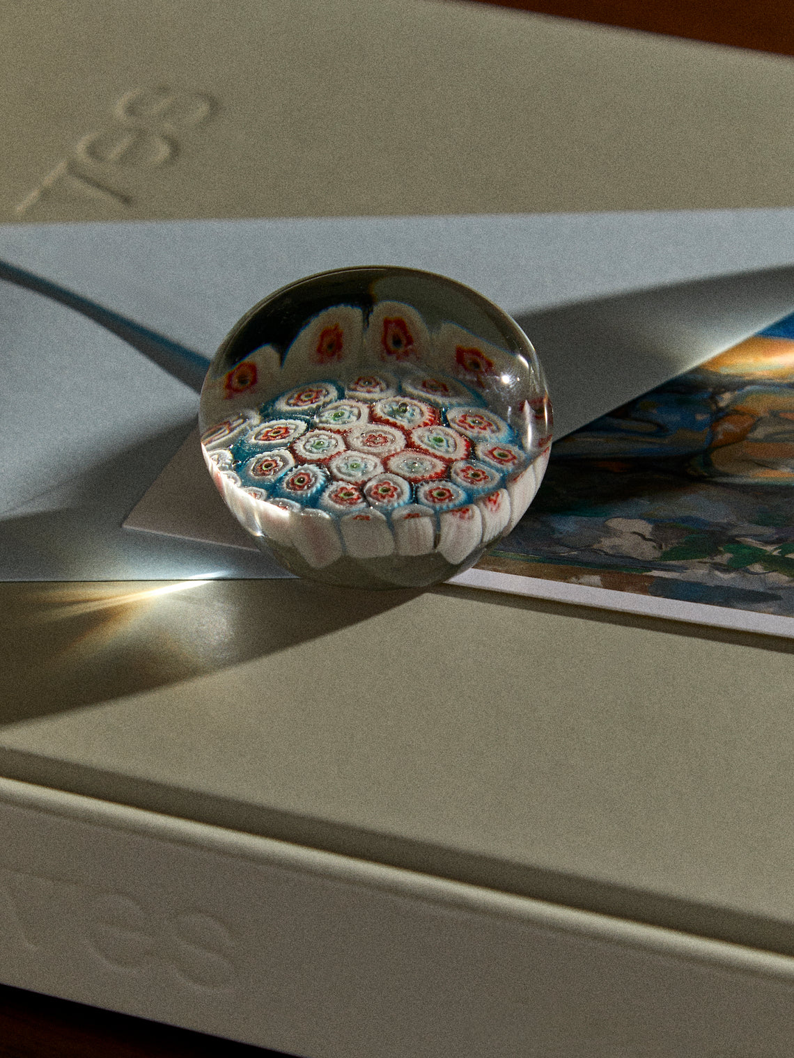 Antique and Vintage - 1930s Murano Glass Paperweight - Blue - ABASK