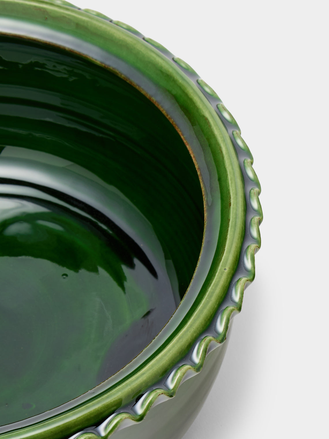 Poterie de Cliousclat - Slipware Lidded Pot - Green - ABASK