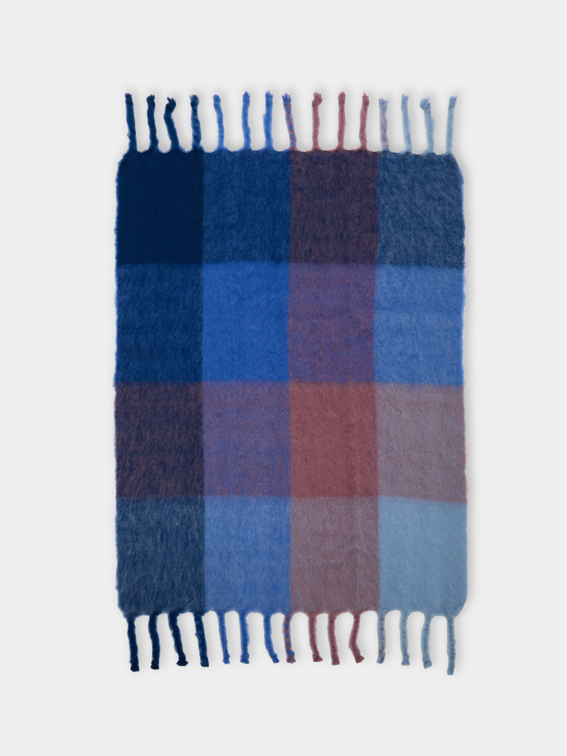 Coral Handwoven Mohair Blanket (71in/1.8m)