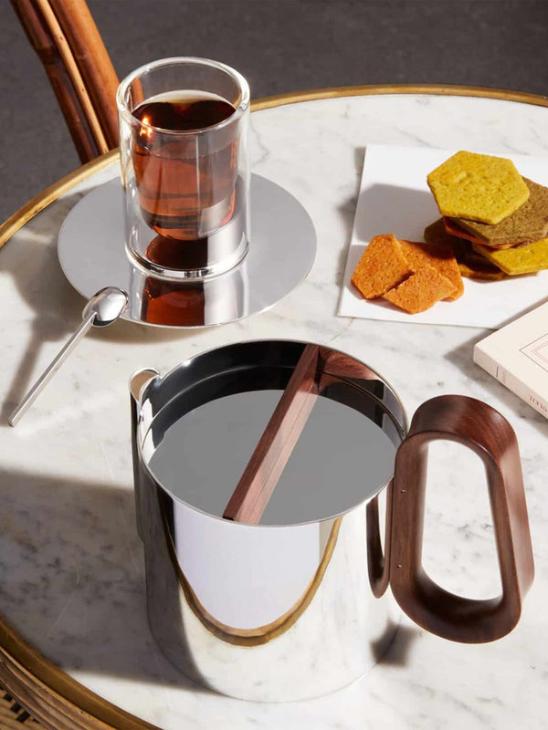 Puiforcat - Phi Silver-Plated Teacup and Saucer - Silver - ABASK