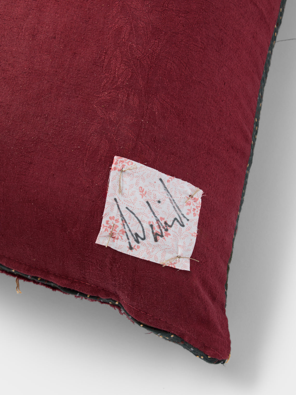 By Walid - 18th-Century Embroidery Damask Cushion (26.5in/67cm) - Multiple - ABASK