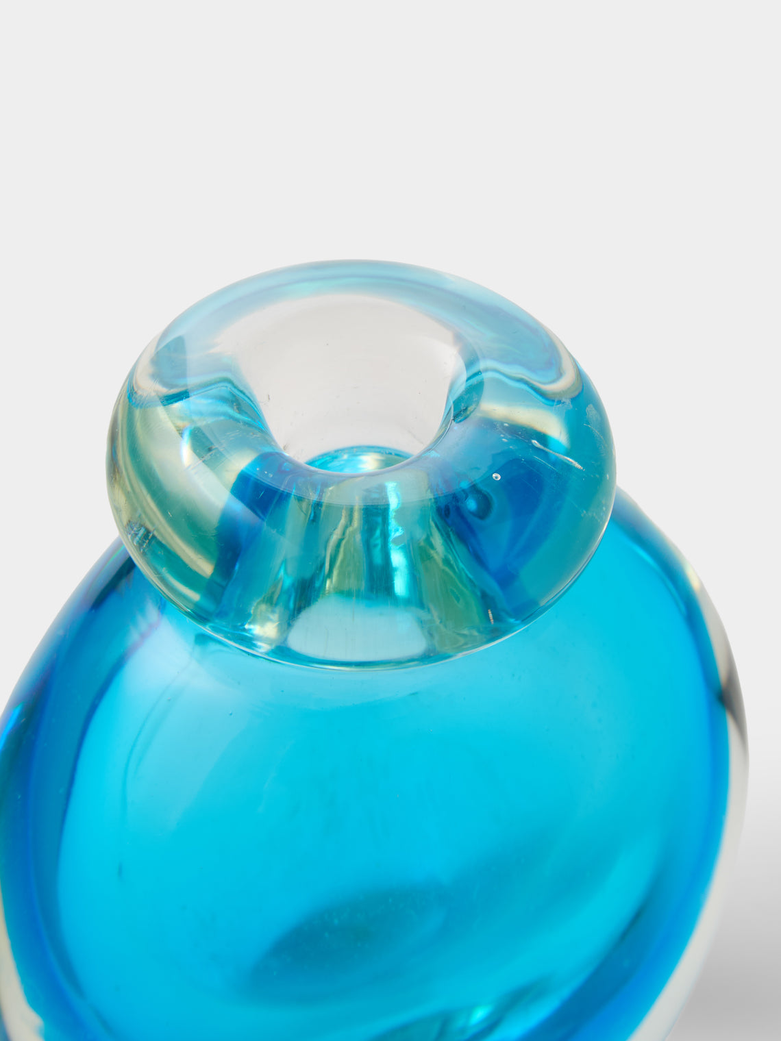Antique and Vintage - 1940s Flavio Poli Sommerso Glass Perfume Bottle - Blue - ABASK