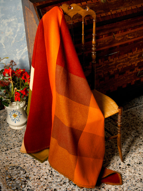 Studio Shamshiri x ABASK - Handwoven Cashmere Bold-Stripe Throw (79in/2m x 59in/1.5m) - Multiple - ABASK