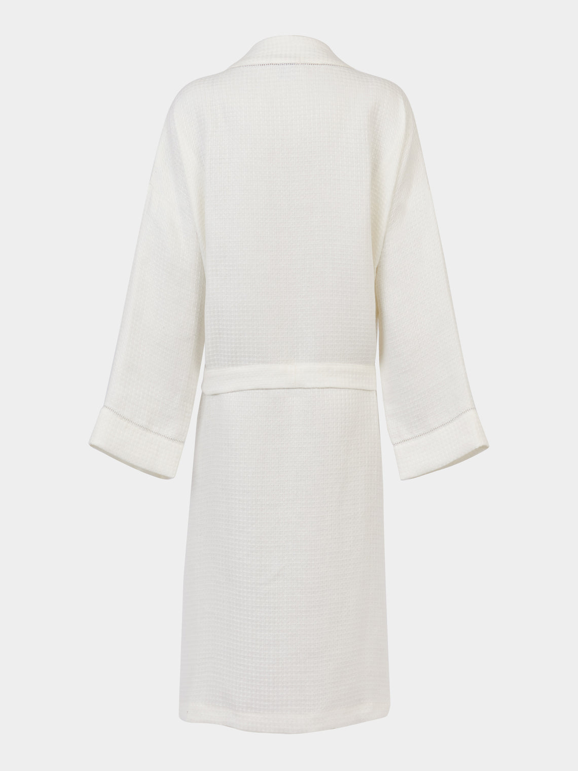 Volga Linen - Liège Hem-Stitch Linen Robe | Size: S -  - ABASK