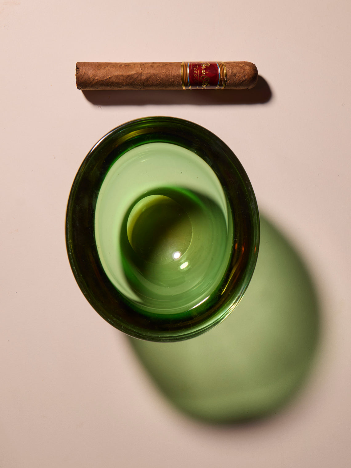 Antique and Vintage - 1950s Flavio Poli Murano Glass Ashtray - Green - ABASK