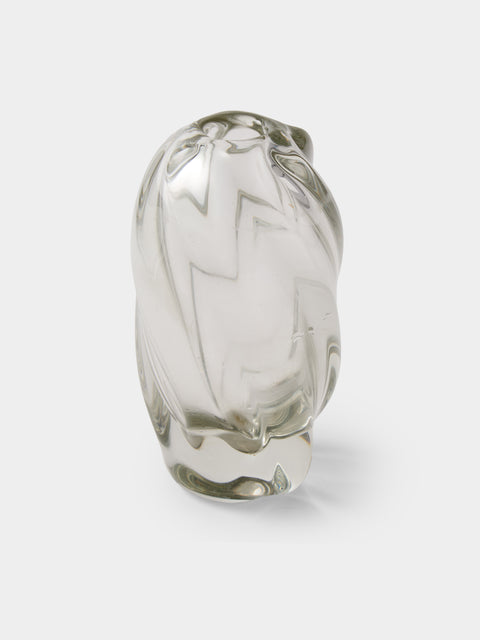 Antique and Vintage - 1950s Flavio Poli Sommerso Glass Bud Vase (7.5in/19cm) - Clear - ABASK - 