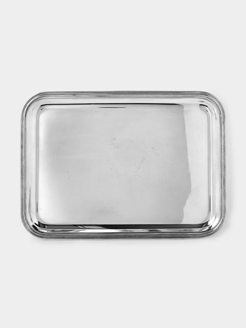 Antique and Vintage - 1960s Italian Solid Silver Tray - Silver - ABASK - 