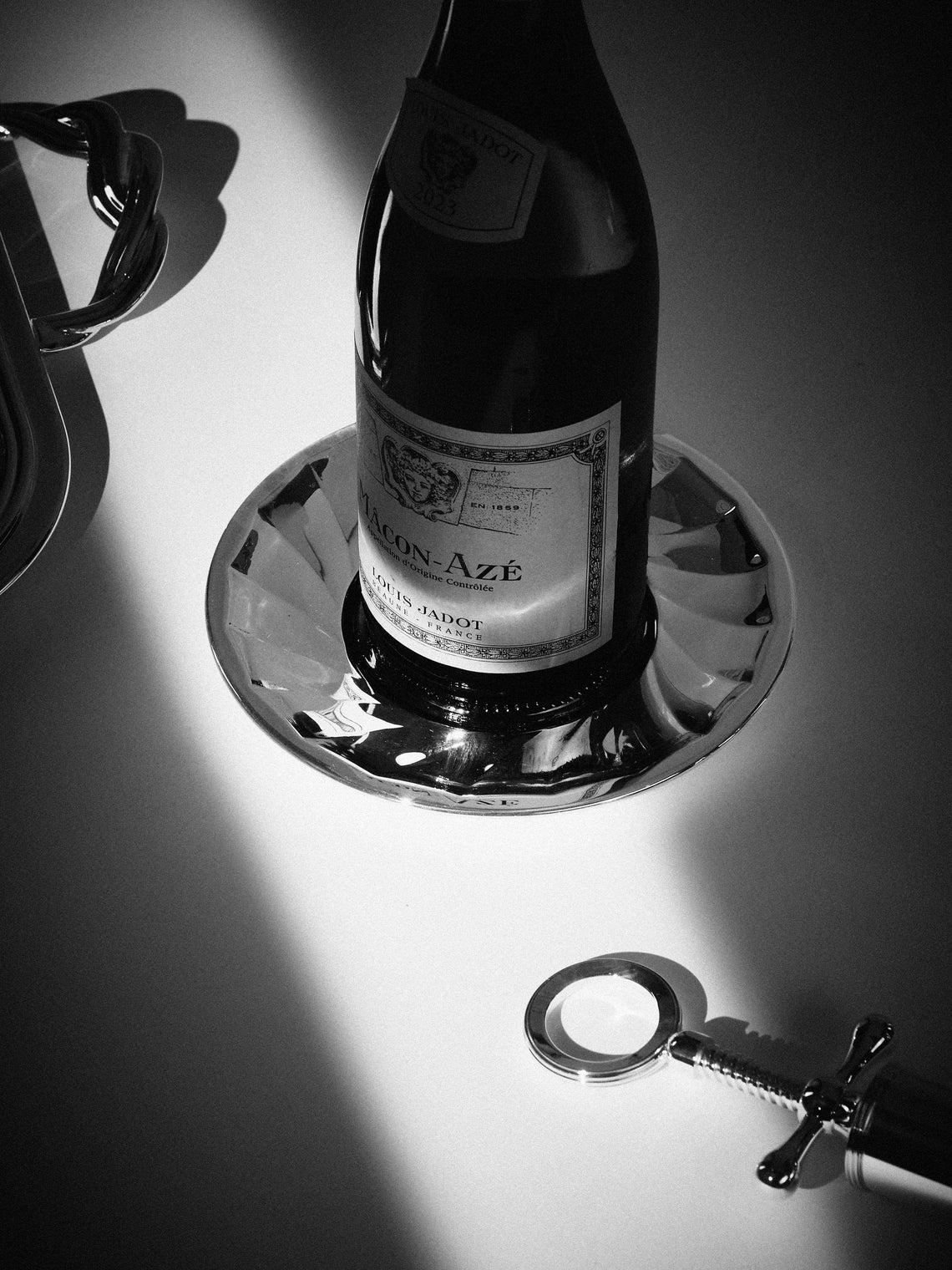 Greggio - Newport Silver-Plated Bottle Coaster - Silver - ABASK