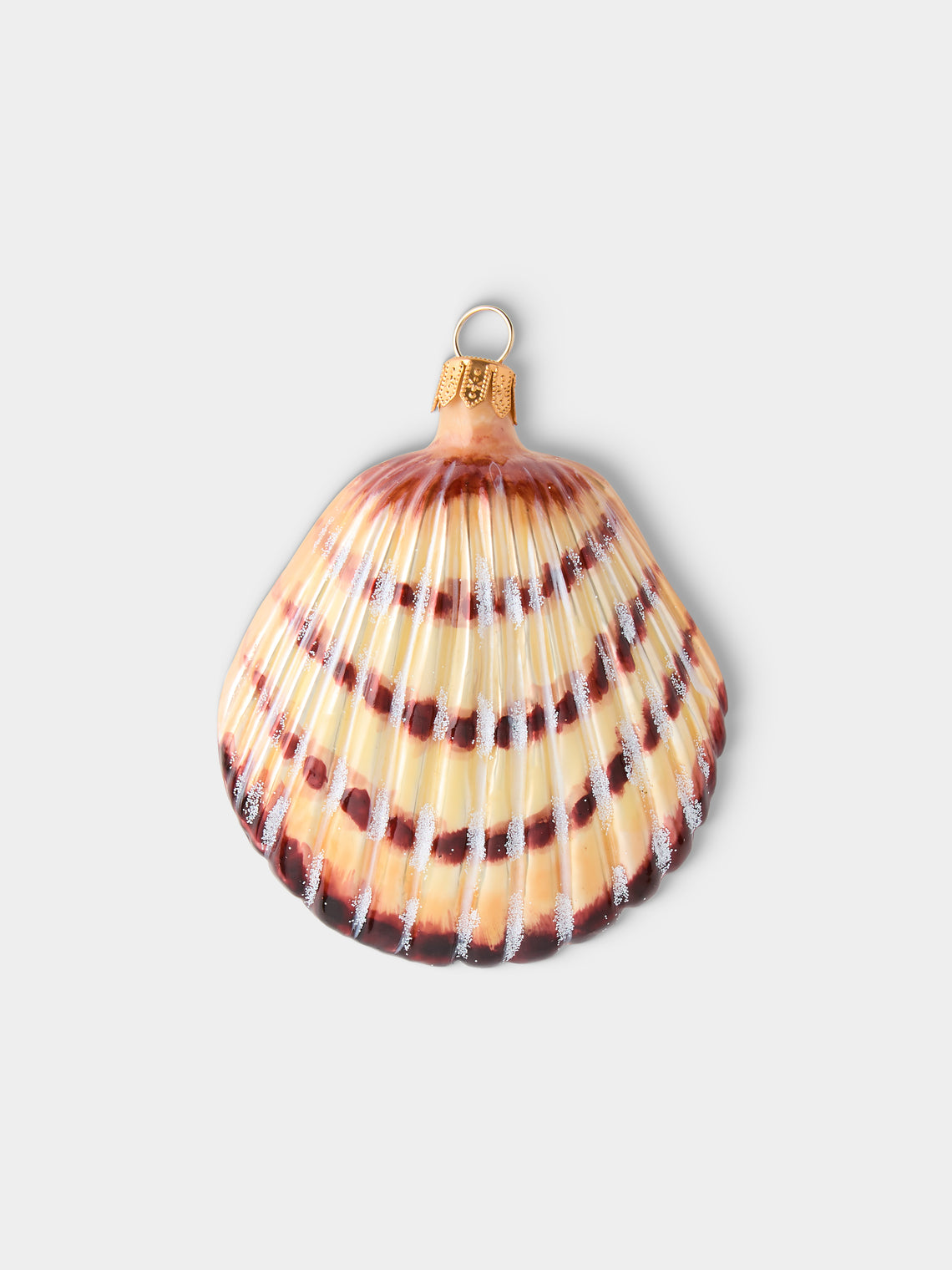 ABASK Decorations - Seashells Hand-Blown Glass Baubles (Set of 8) - Multiple - ABASK