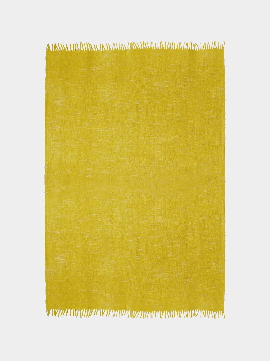 Norlha - Valley Hand-Spun Yak Blanket (75in/1.9m) - Yellow - ABASK - 