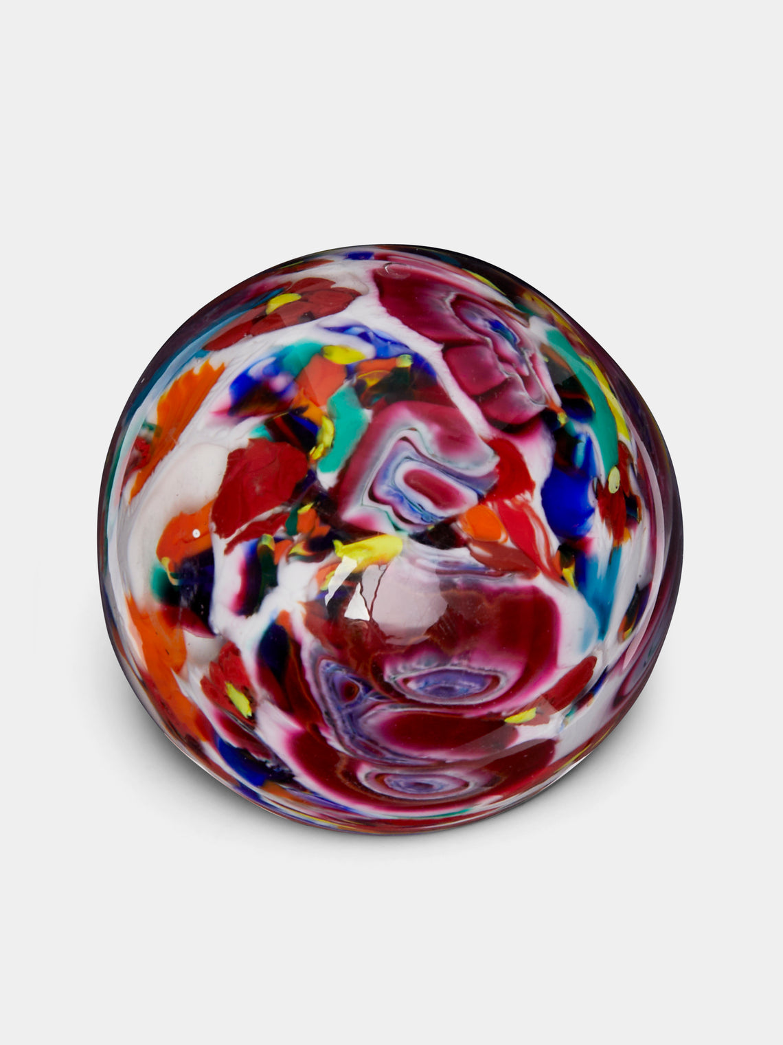 Antique and Vintage - 1970s Millefiori Murano Glass Paperweight - Multiple - ABASK