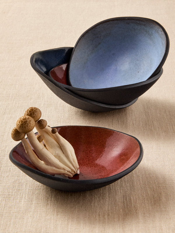 Hana Karim Studio - Hand-Built Stoneware Tapas Bowls (Set of 4) - Multiple - ABASK