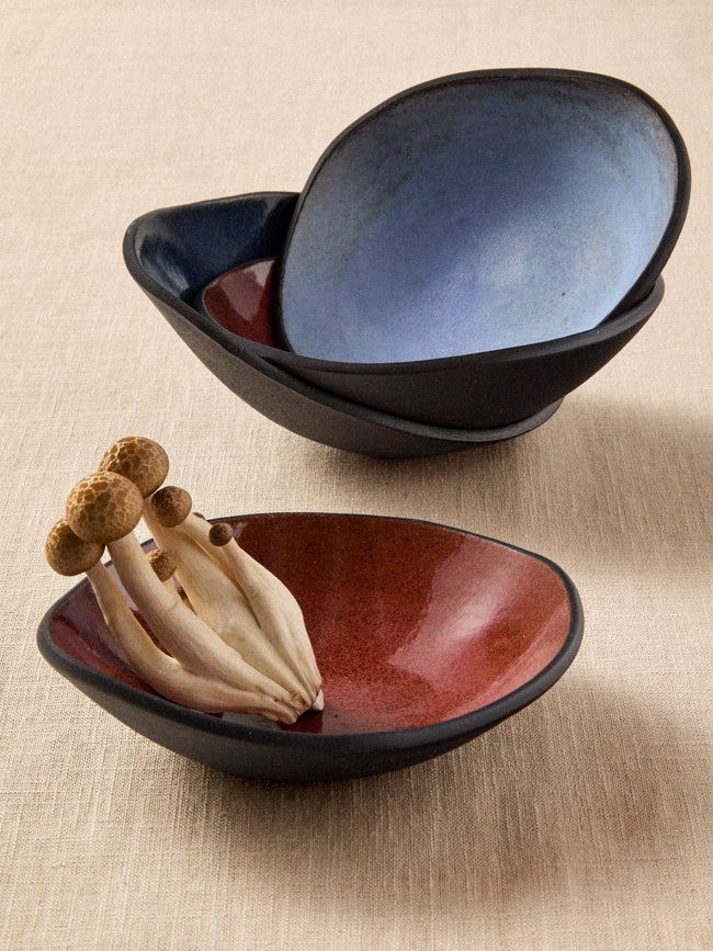 Hana Karim Studio - Hand-Built Stoneware Tapas Bowls (Set of 4) - Multiple - ABASK
