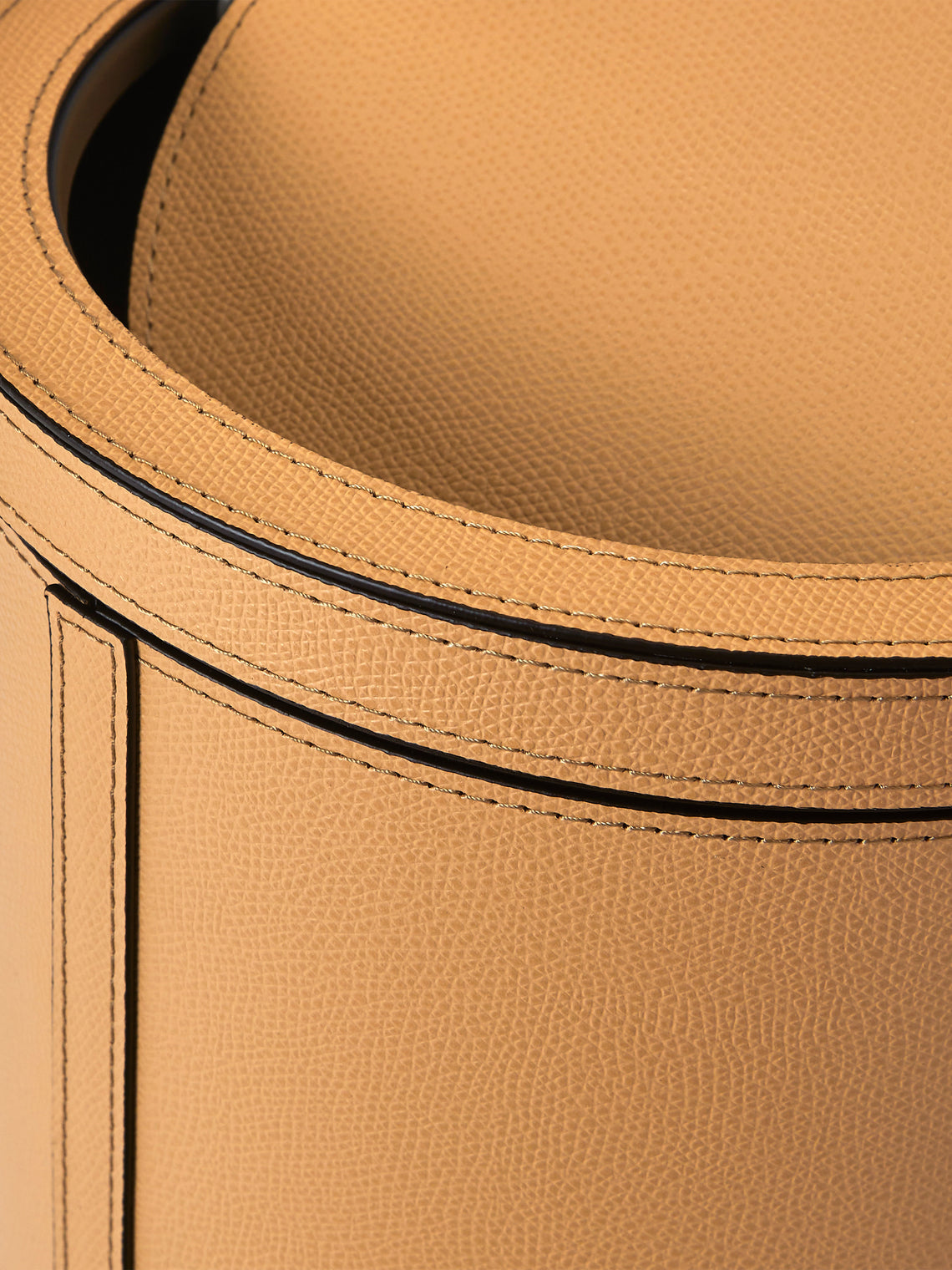 Pinetti - Leather Tilting Bin - Beige - ABASK