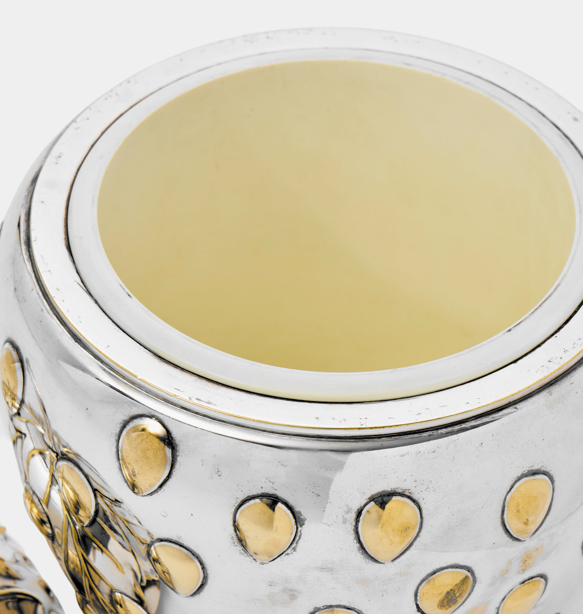 Antique and Vintage - 1970s Silver-Plated Teghini Firenze Strawberry Ice Bucket - Silver - ABASK