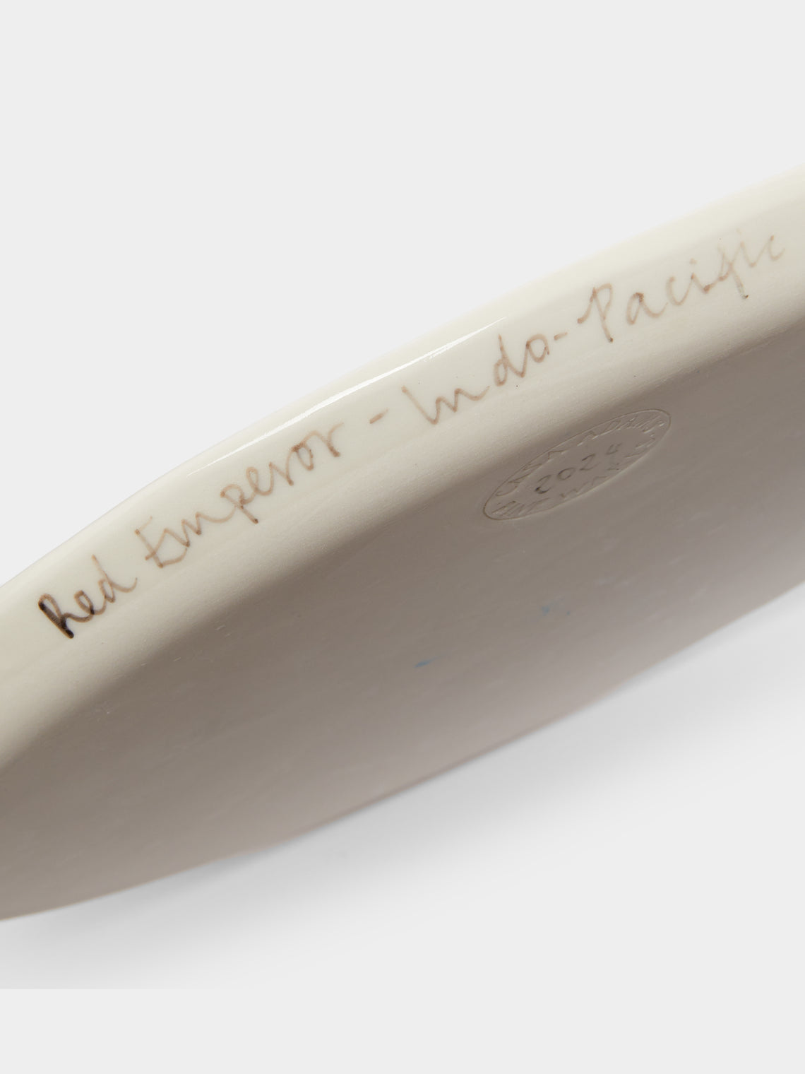 Casa Adams - Red Emperor Hand-Painted Porcelain Serving Platter -  - ABASK