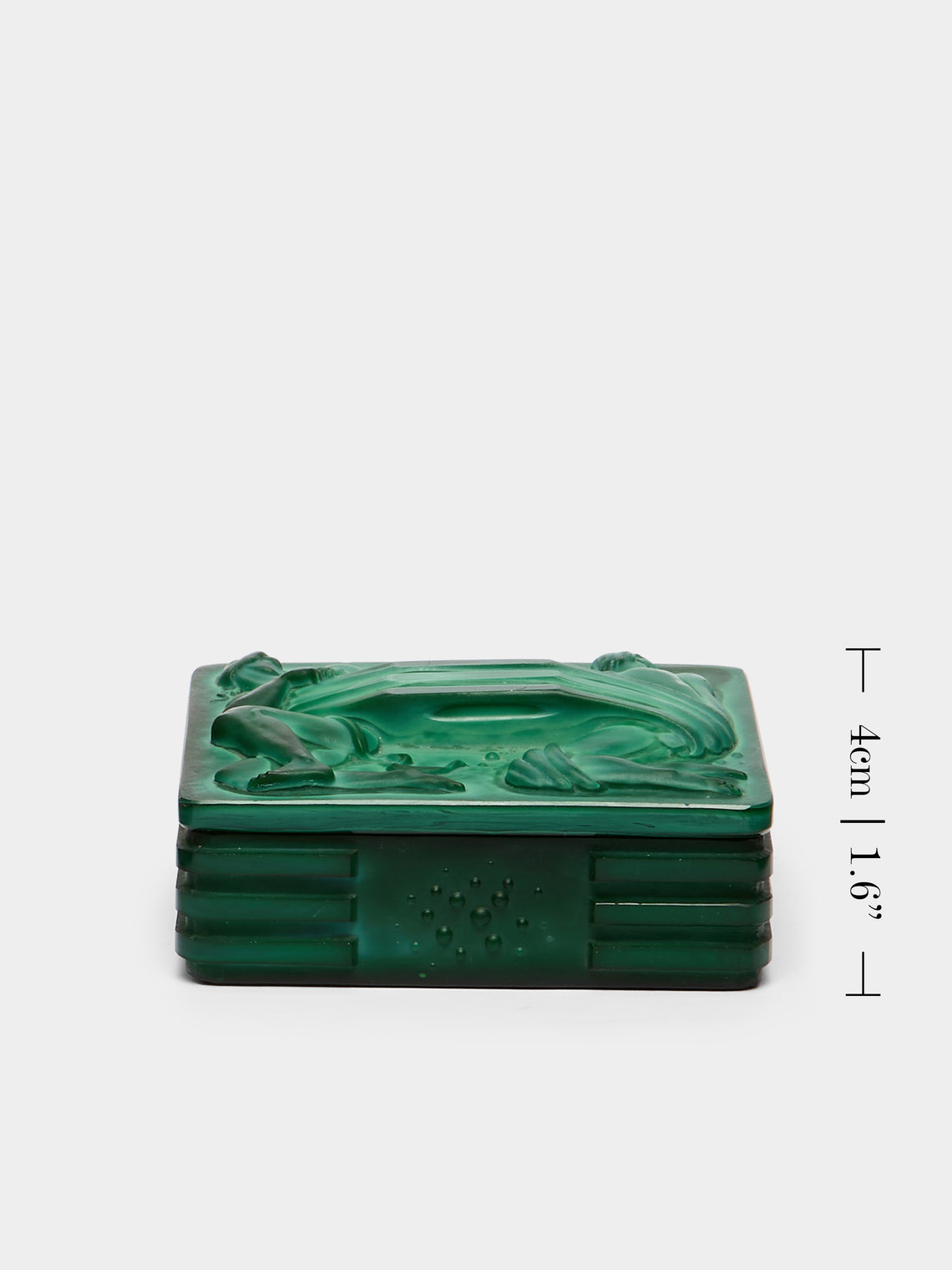 Antique and Vintage - 1930s Malachite Glass Box -  - ABASK