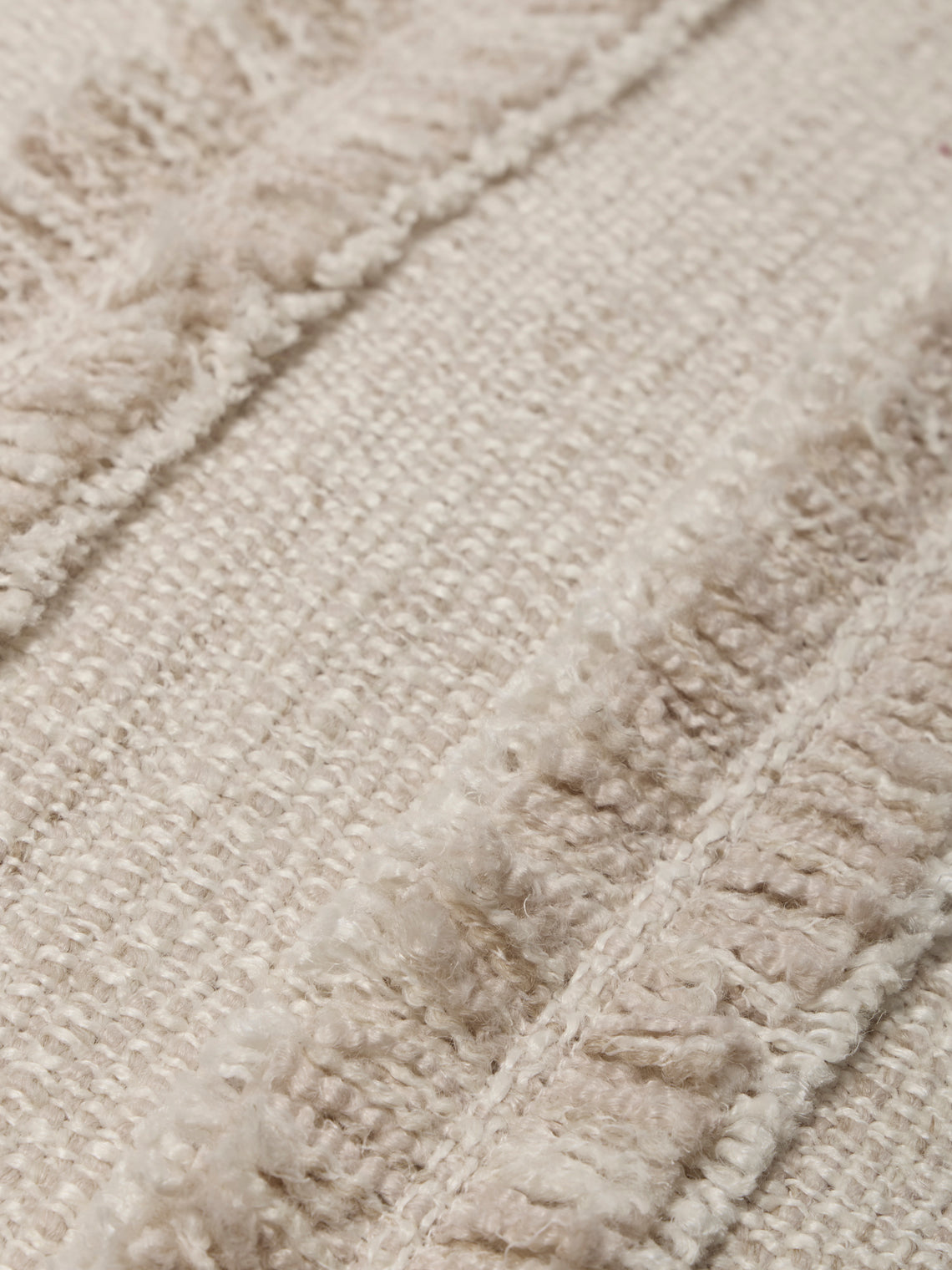 de Le Cuona - Strata Cotton Pillow (21.5in/55cm) - Beige - ABASK