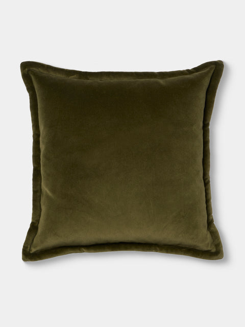 de Le Cuona - Vienna Cotton Pillow (21.5in/55cm) - Green - ABASK - 