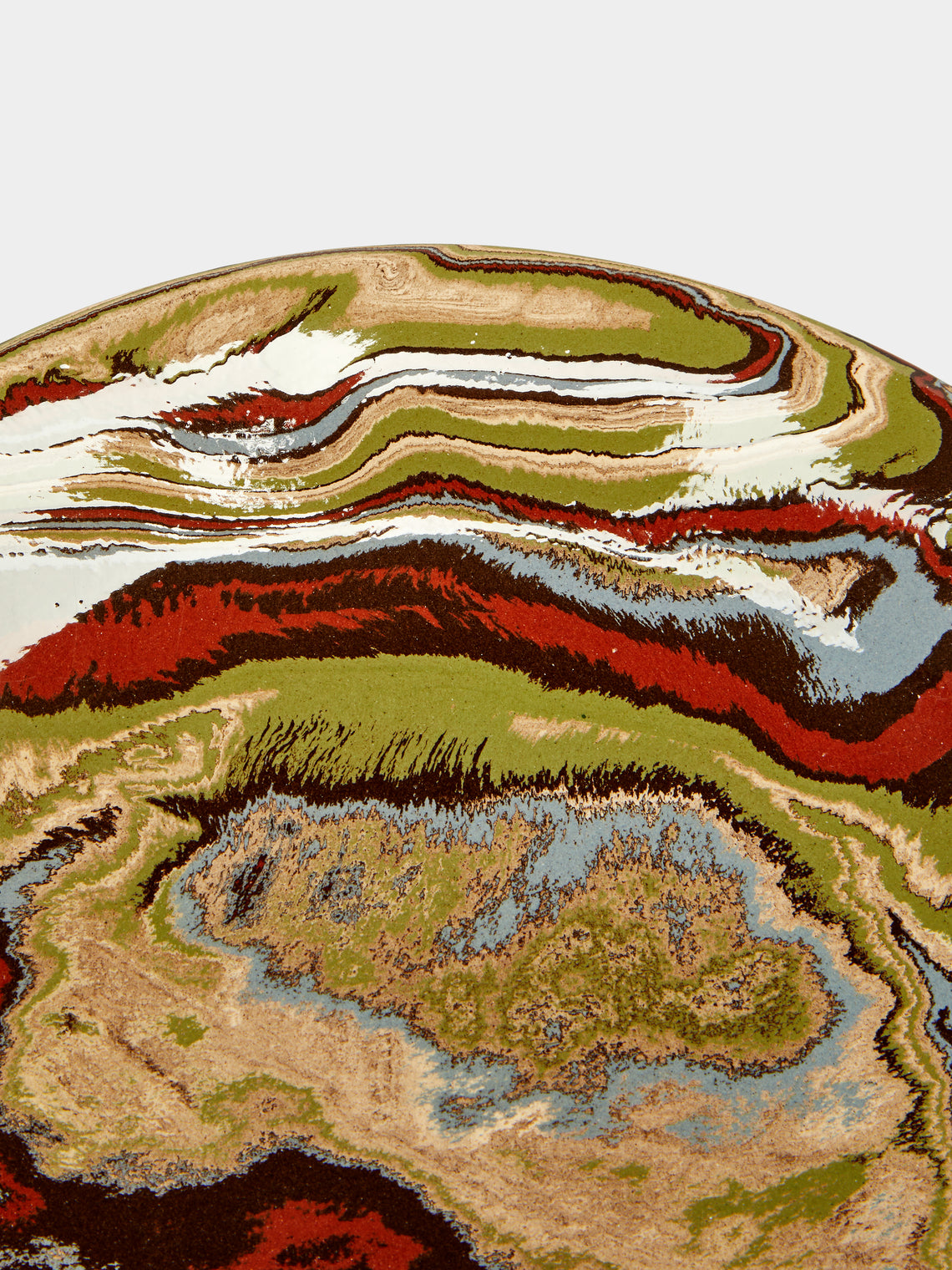 Atelier Saint-André Perrin - Marbled Ceramic Plate -  - ABASK