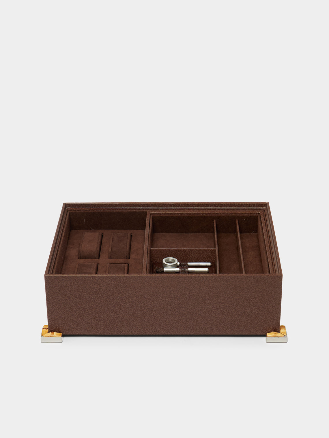 Lorenzi Milano - Bamboo Leather Jewellery Box -  - ABASK