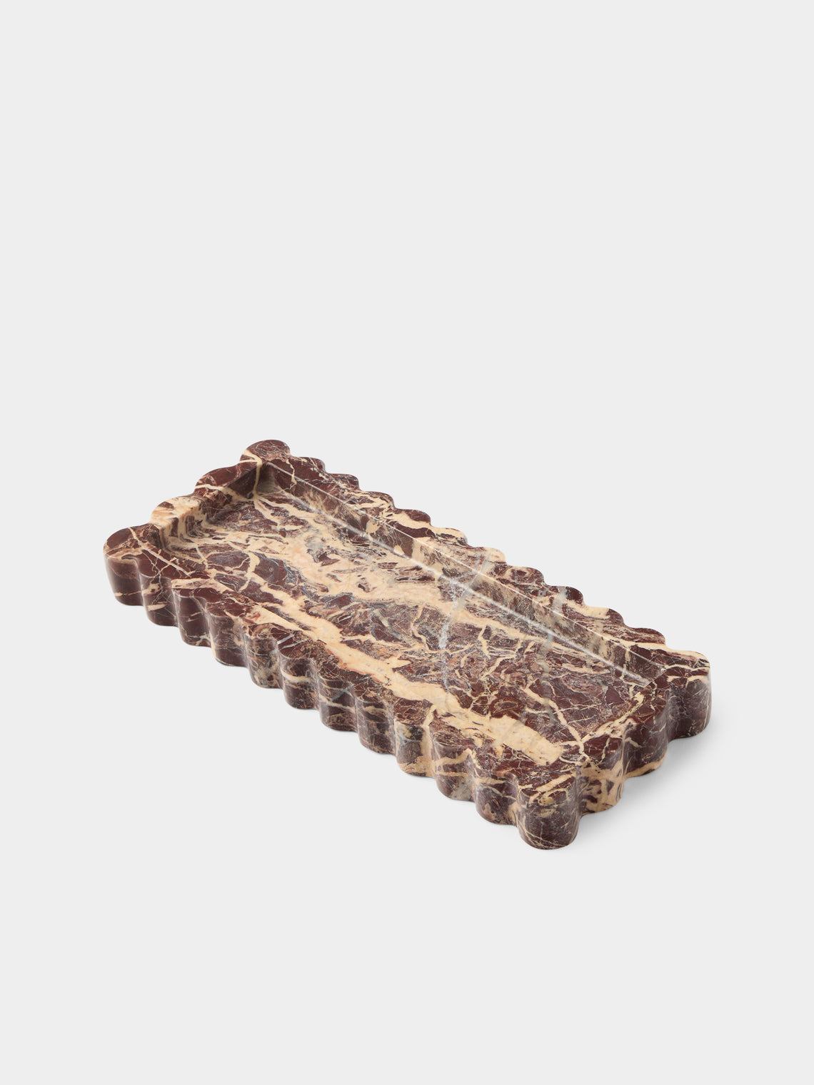Anastasio Home - 512 Marble Tray (12in/30.5cm) - Brown - ABASK