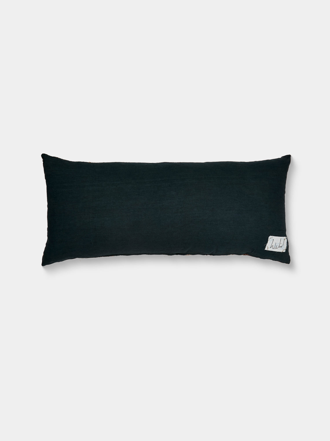 By Walid - 17th-Century Striped Tapestry Linen and Damask Pillow (35.5in/90cm) - Multiple - ABASK