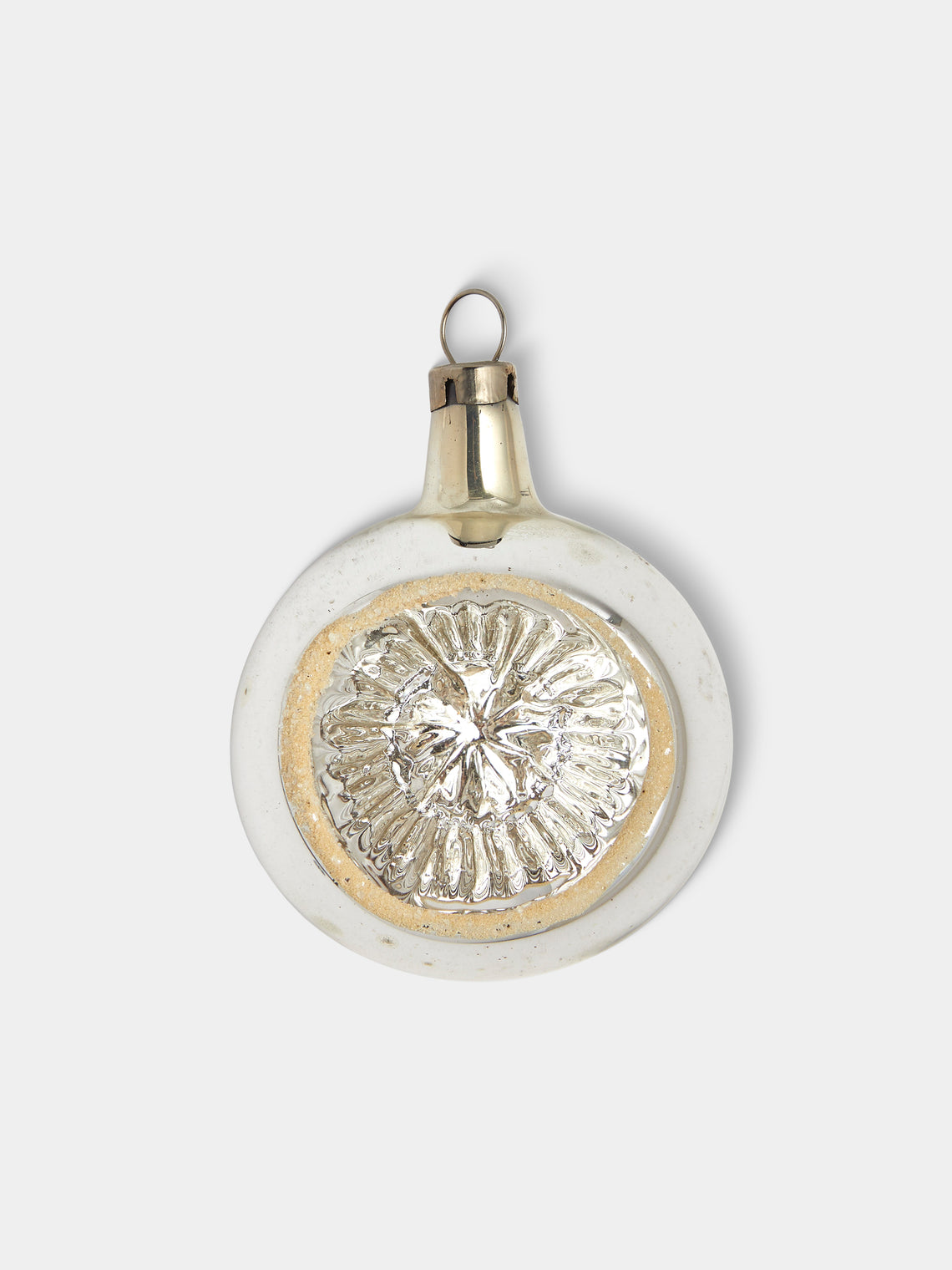 Antique and Vintage - Early-20th-Century Reflective Glass Baubles (Set of 9) - Silver - ABASK