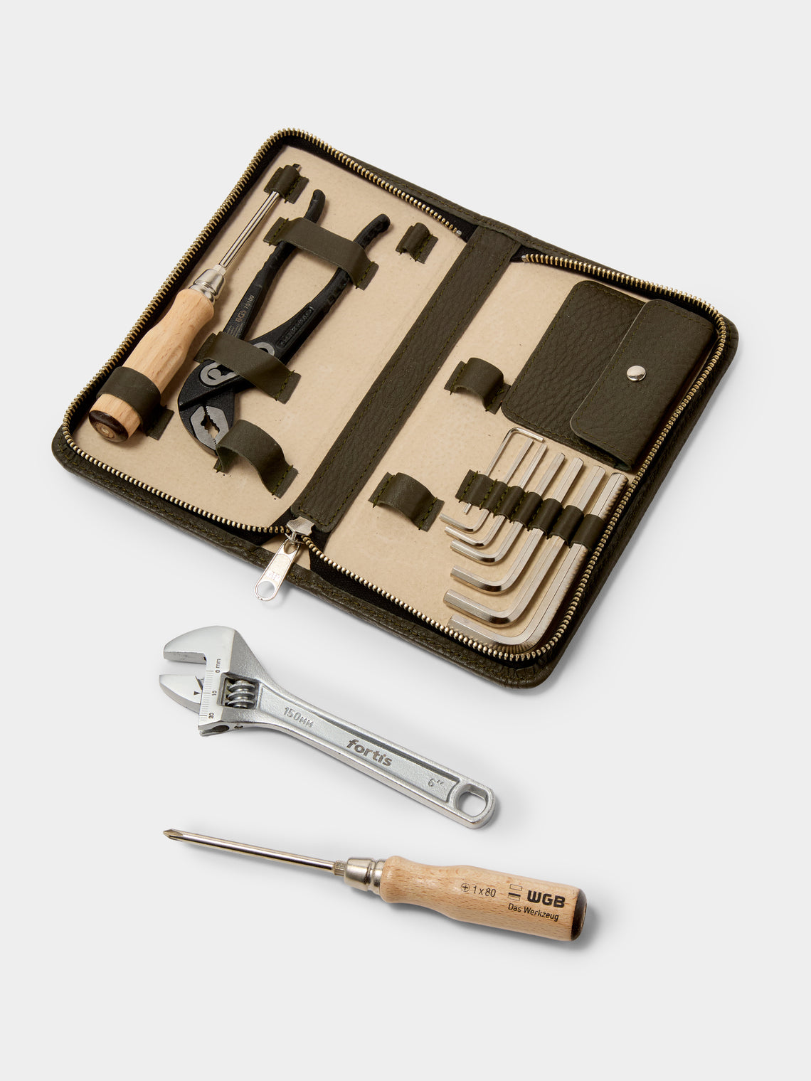 F. Hammann - Leather Toolkit - Green - ABASK